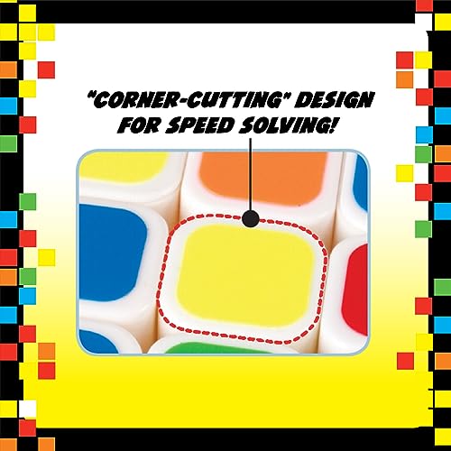 Duncan Quick Cube 3x3 Brain Teaser Puzzle - Smooth Corner-Cutting, 6 Colors