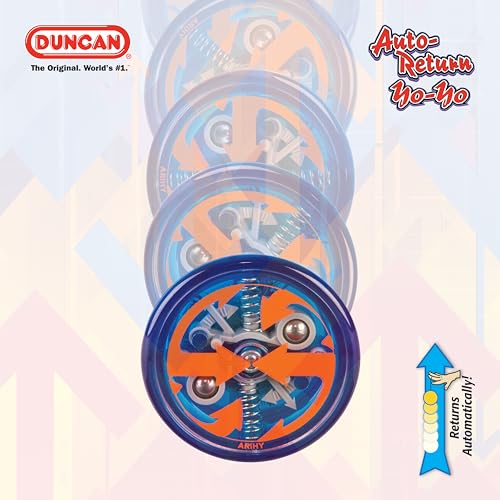 Duncan Reflex Auto-Return Yo-Yo for Beginners, Blue – Auto-Return Centrifugal Clutch, Take-Apart Design