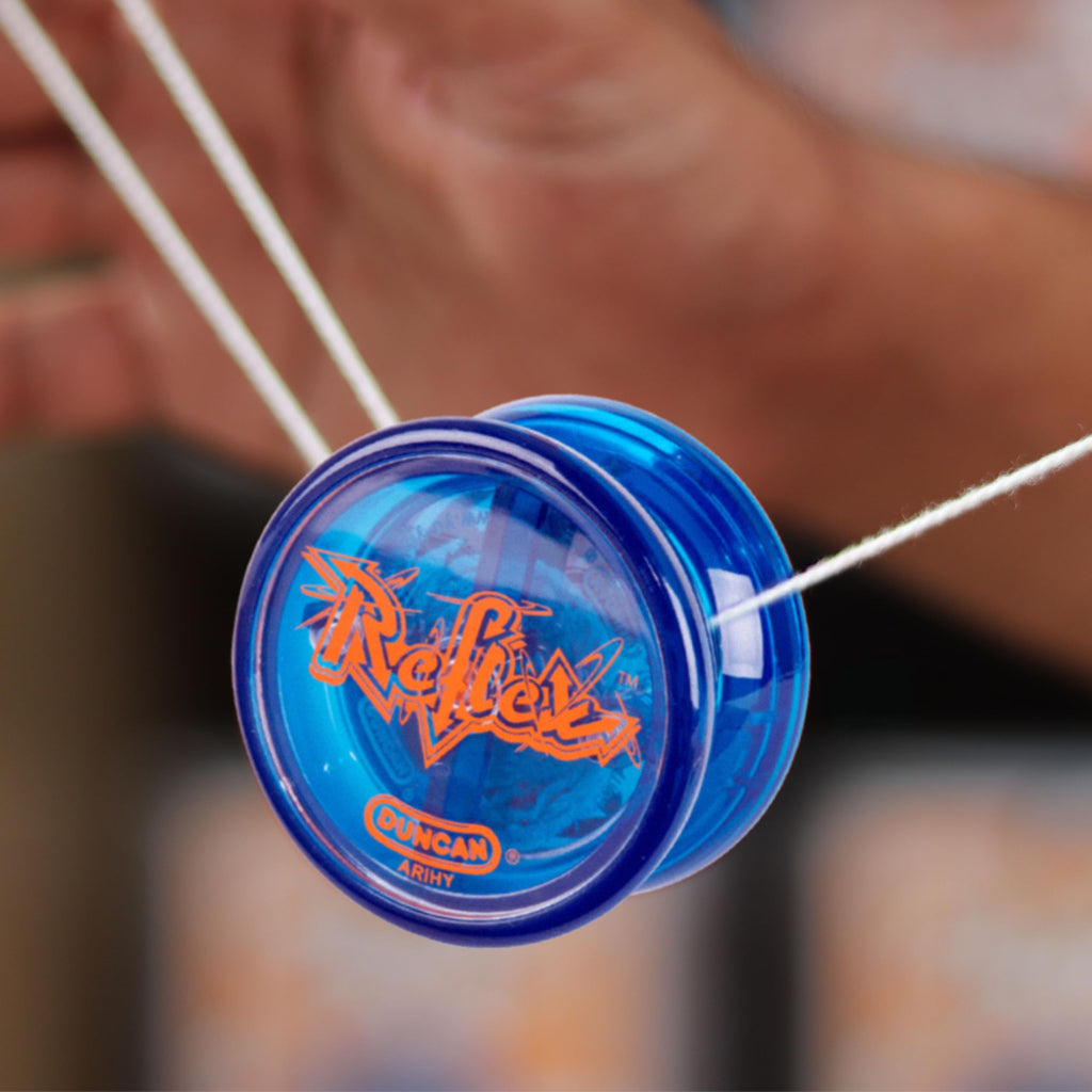 Duncan Reflex Auto-Return Yo-Yo for Beginners, Blue – Auto-Return Centrifugal Clutch, Take-Apart Design