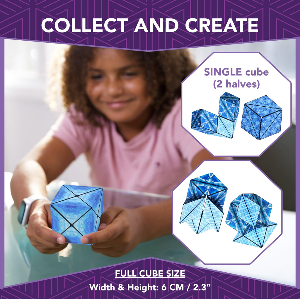 Duomoto Magnetic Transforming Cube – 96 Rare Earth Magnets, Over 100 Shapes, Splits into 2 Moto Cubes – STEAM Puzzle for Ages 8+