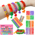 Dupamind Friendship Bracelet Making Kit for Kids, DIY Jewelry Craft Set, Festival Colors, Ages 5-12