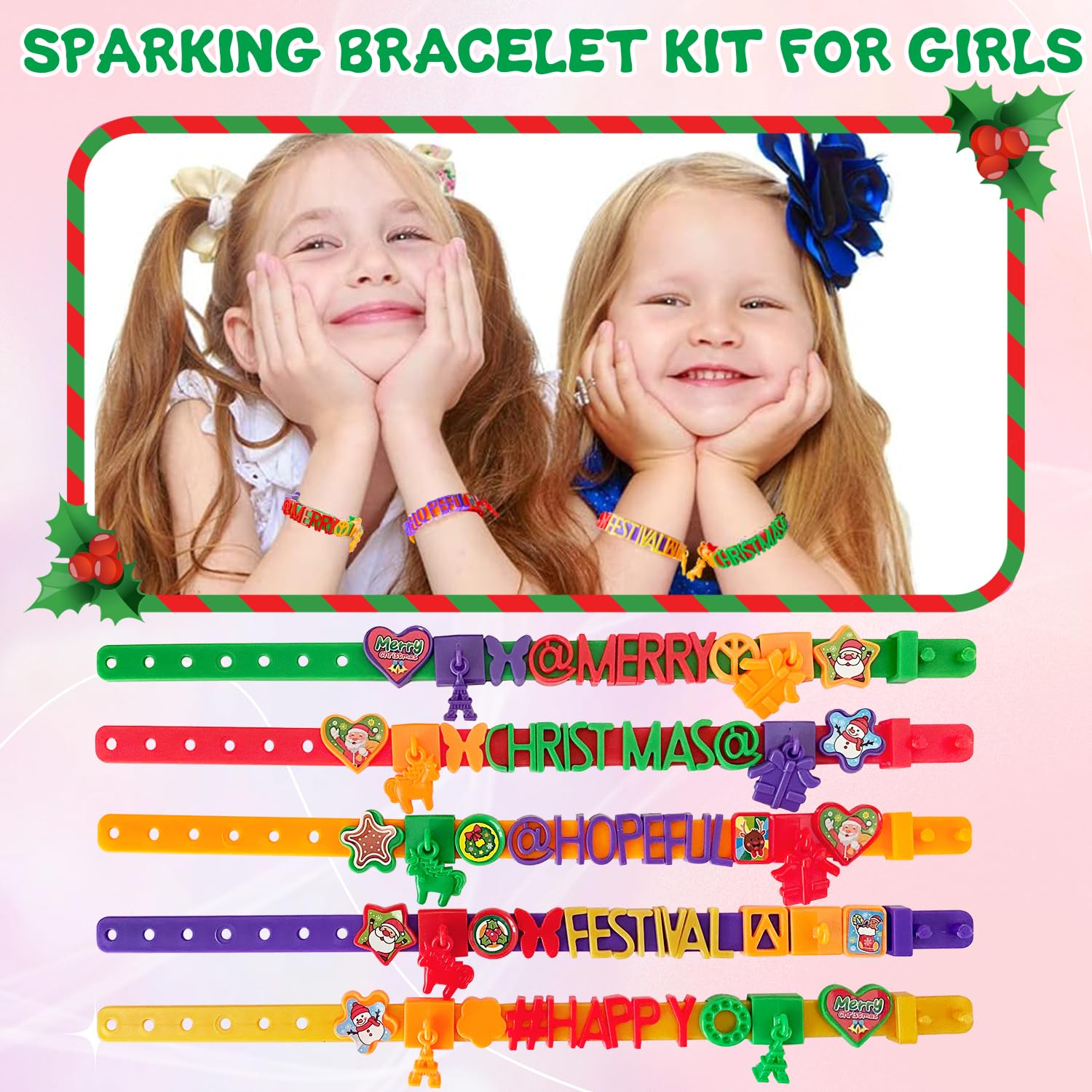 Dupamind Friendship Bracelet Making Kit for Kids, DIY Jewelry Craft Set, Festival Colors, Ages 5-12