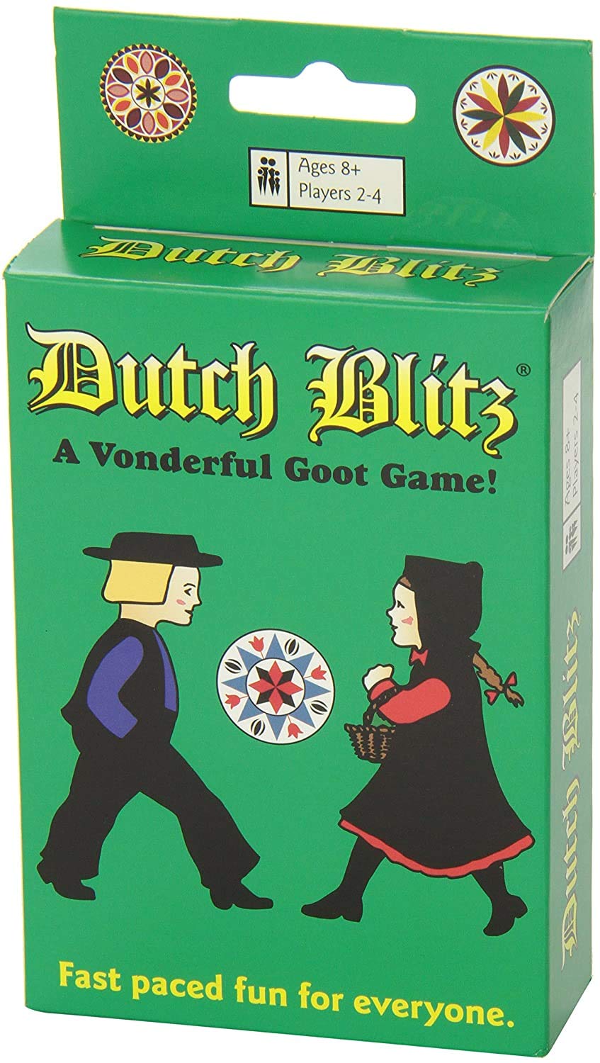 Dutch Blitz: Fast-Paced Real-Time Card Game for 2-4 Players, Ages 8+ – 160 Cards