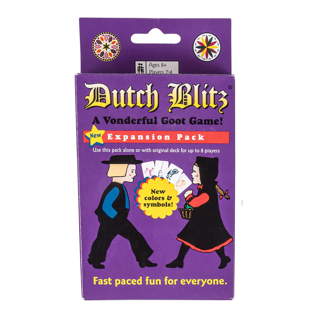 Dutch Blitz Purple Expansion Pack – 4 New Colors, Standalone or Combined Play for 2-8 Players, Fast-Paced Card Game for Ages 8+