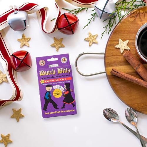 Dutch Blitz Purple Expansion Pack – 4 New Colors, Standalone or Combined Play for 2-8 Players, Fast-Paced Card Game for Ages 8+