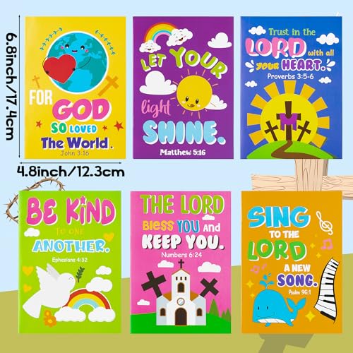 Dvbonike 24-Pack Bible Coloring Books for Kids – Religious Theme, 6 Cover Designs, Double-Sided Pages