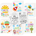 Dvbonike 24-Pack Bible Verse Coloring Books for Kids | Sunday School Activities | Religious DIY Art