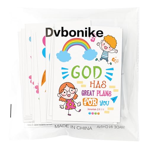 Dvbonike 24-Pack Bible Verse Coloring Books for Kids | Sunday School Activities | Religious DIY Art