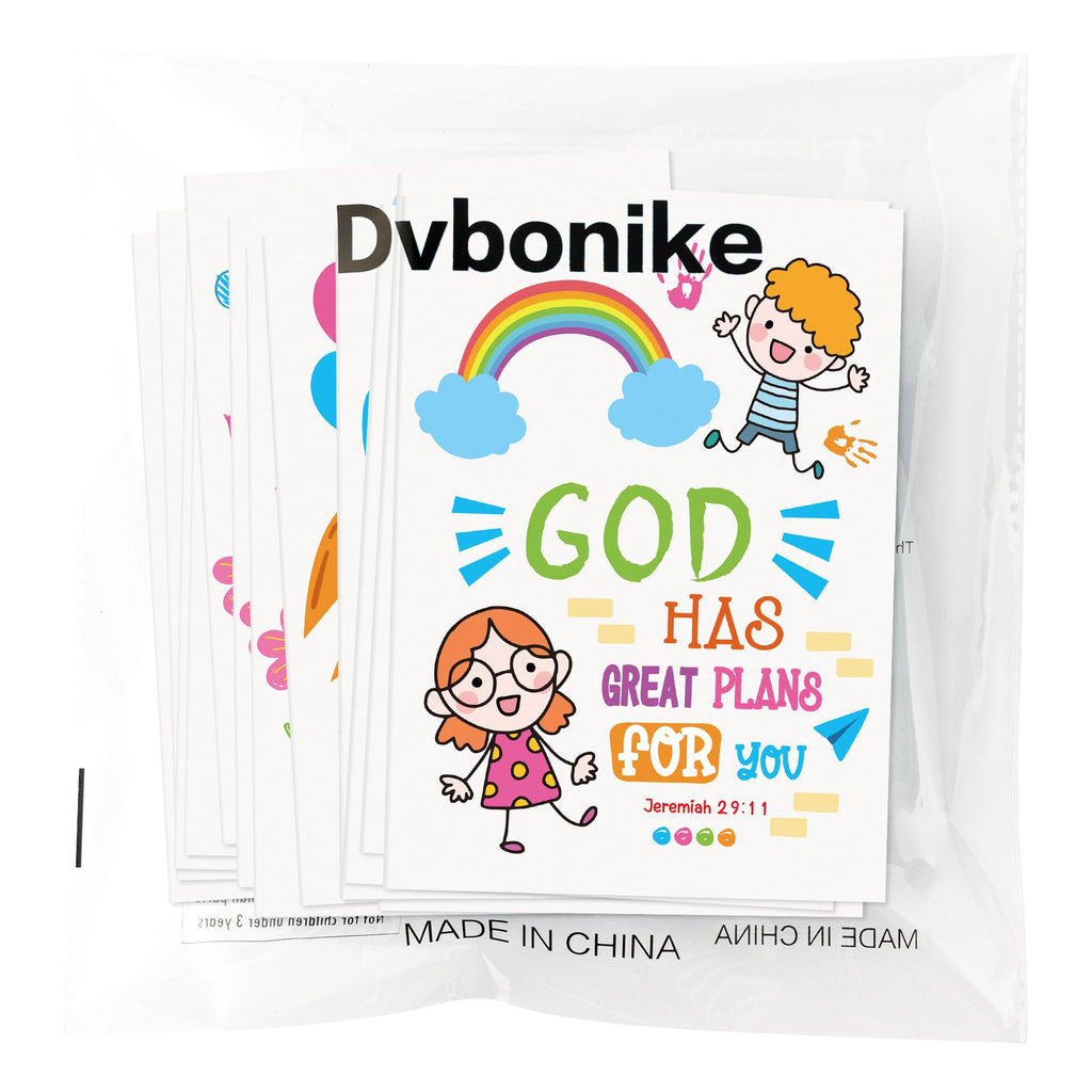 Dvbonike 24-Pack Bible Verse Coloring Books for Kids | Sunday School Activities | Religious DIY Art