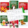 Dvbonike 24-Pack Christmas Activity Books for Kids – Mini Coloring & Games Bulk Set