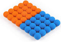 DX DA XIN 40-Pack Foam Balls for Air Popper Gun – Soft Refill Ammo (Blue & Orange)