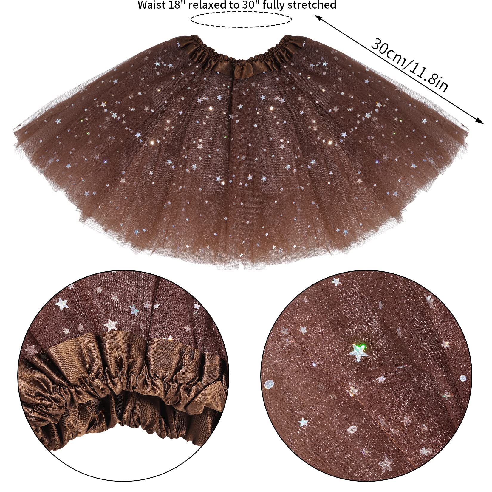 Dxhycc Cat Costume for Girls - Leopard Print Ears Headband, Tutu Skirt, Bow Tie, Tail & Face Stickers for Halloween Party