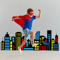 Eaasty City Skyline Backdrop 35.43 x 15.75 Inch - Black Cardboard Standing Card for Birthday, Graduation Party Decorations