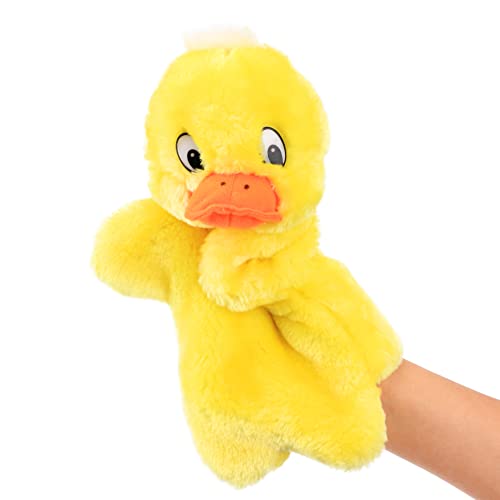 Easfan Duck Hand Puppet - Soft Plush Interactive Toy for Kids, 11 Inches, Yellow