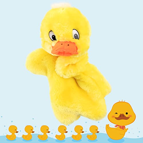 Easfan Duck Hand Puppet - Soft Plush Interactive Toy for Kids, 11 Inches, Yellow