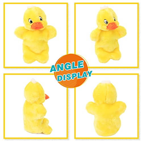 Easfan Duck Hand Puppet - Soft Plush Interactive Toy for Kids, 11 Inches, Yellow