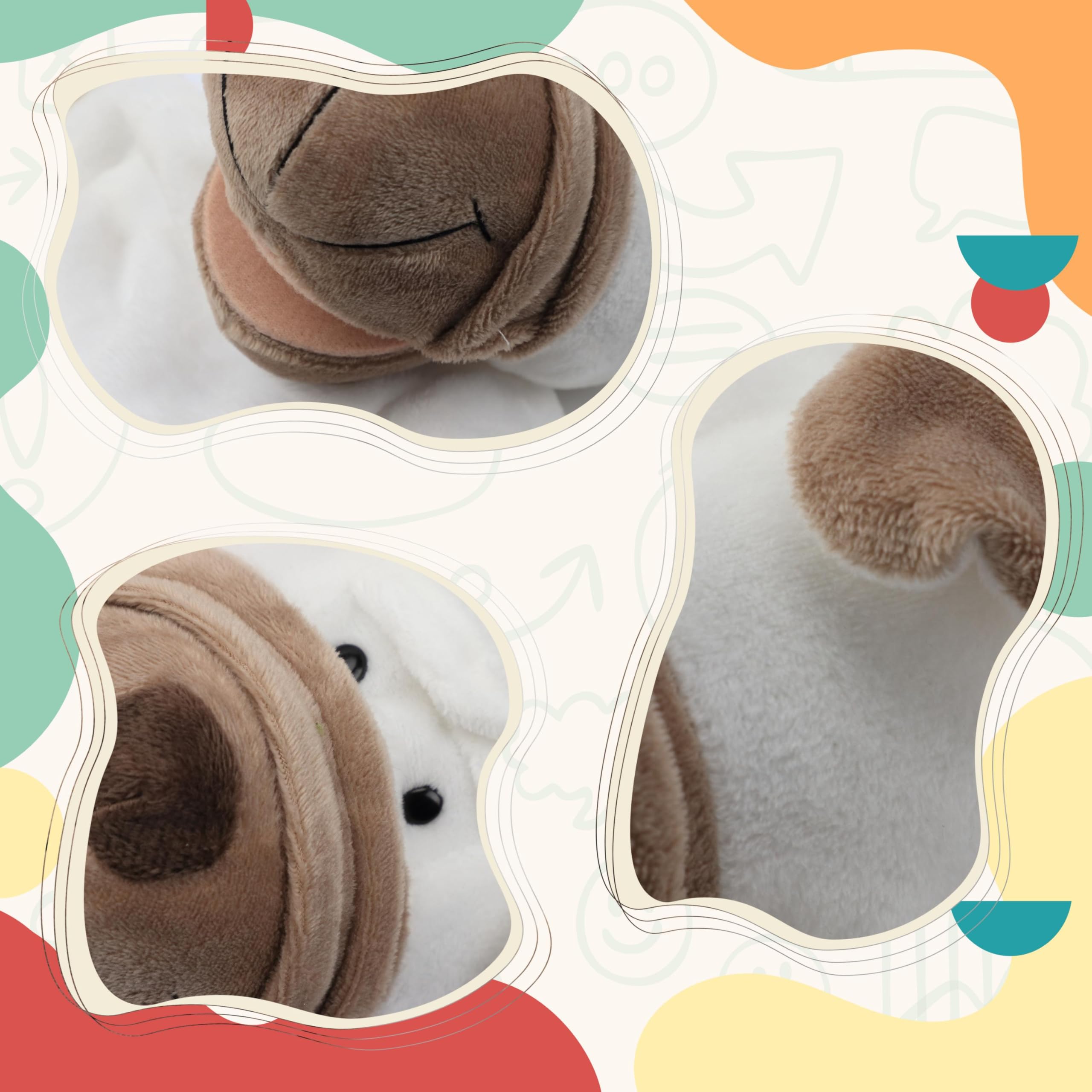 Easfan Puppy Hand Puppet - 12.5" Soft Plush with Movable Mouth, Machine Washable Interactive Storytelling Toy for Toddlers Kids