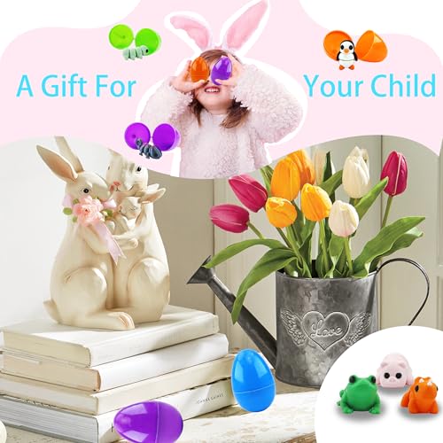 Easter Egg with 38 Articulated 3D Printed Animal Figurines – Flexible Fidget Toys for Kids