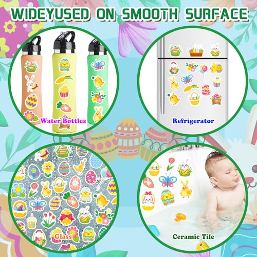 Easter Reusable Sticker Book for Kids 3-6 – 114 PVC Stickers, Portable Travel Toy for Boys & Girls (A)