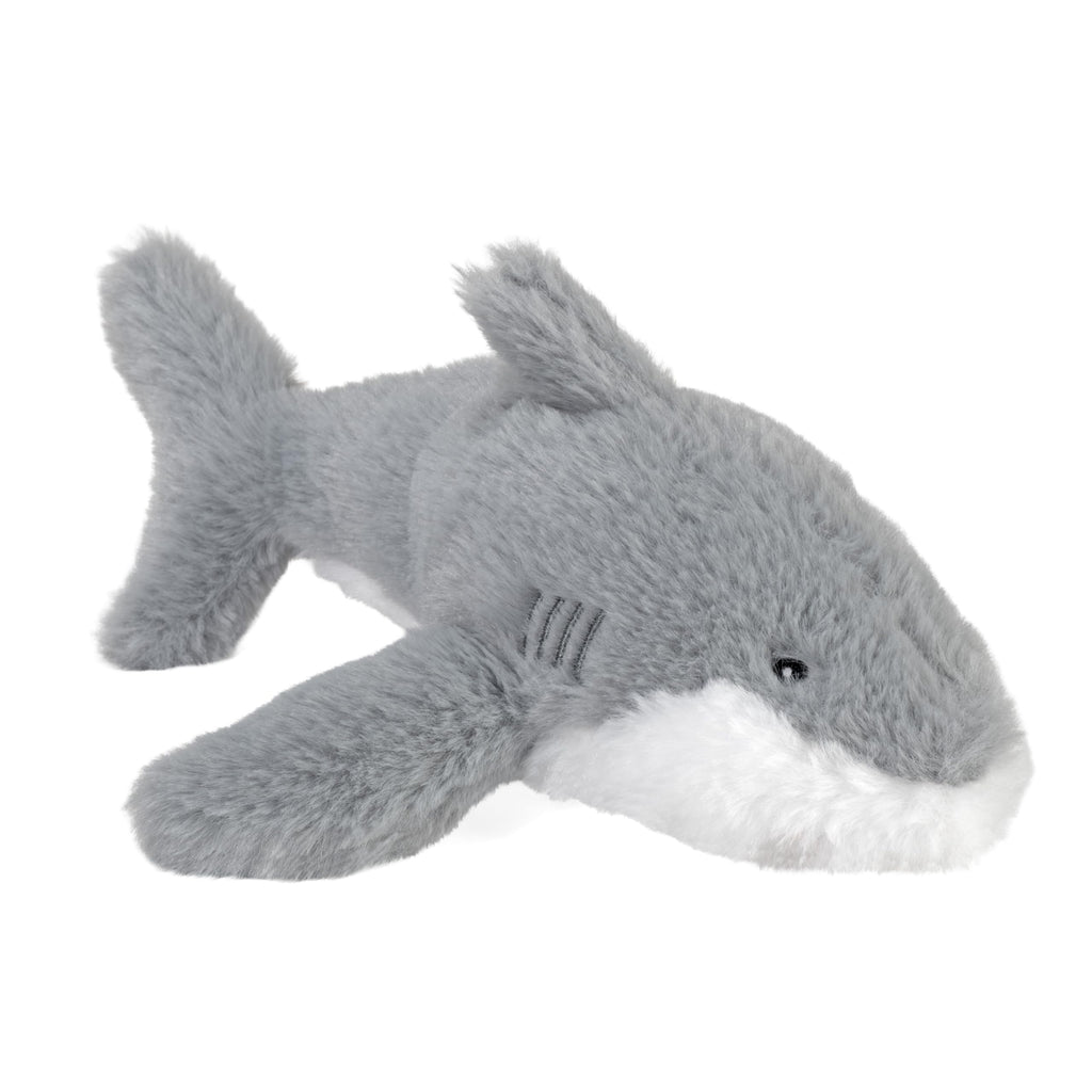 EcoKins Mini Great White Shark 8" Stuffed Animal – 7 Recycled Bottles, Sustainable Plush Toy