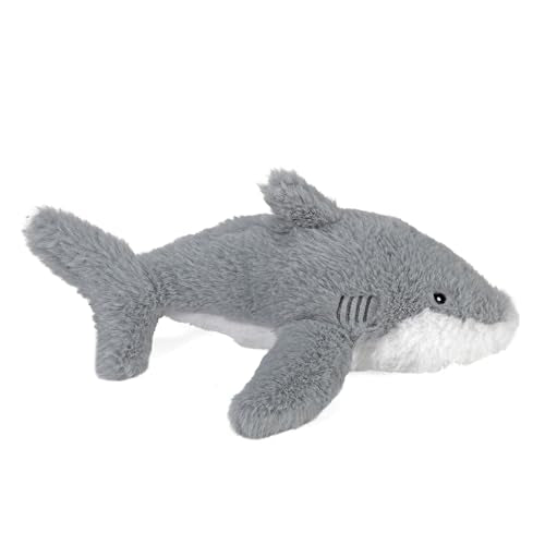EcoKins Mini Great White Shark 8" Stuffed Animal – 7 Recycled Bottles, Sustainable Plush Toy