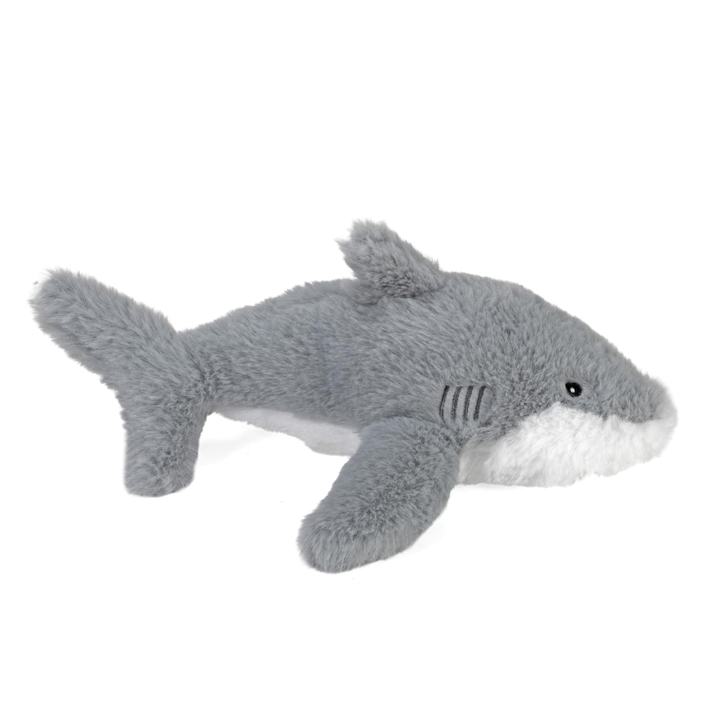 EcoKins Mini Great White Shark 8" Stuffed Animal – 7 Recycled Bottles, Sustainable Plush Toy