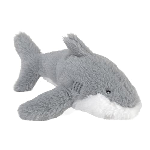 EcoKins Mini Great White Shark 8" Stuffed Animal – 7 Recycled Bottles, Sustainable Plush Toy