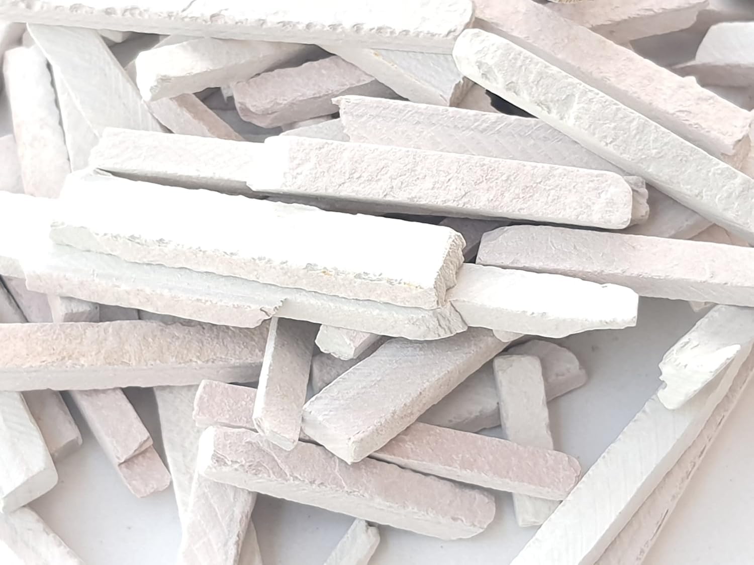 Edible Broken Slate Pencils 500g – Natural Limestone Chalk Sticks by 4OUR FAITH