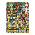 Educa 1000 Piece Beer Puzzle – Assorted Beers from Around the World, 68 x 48 cm