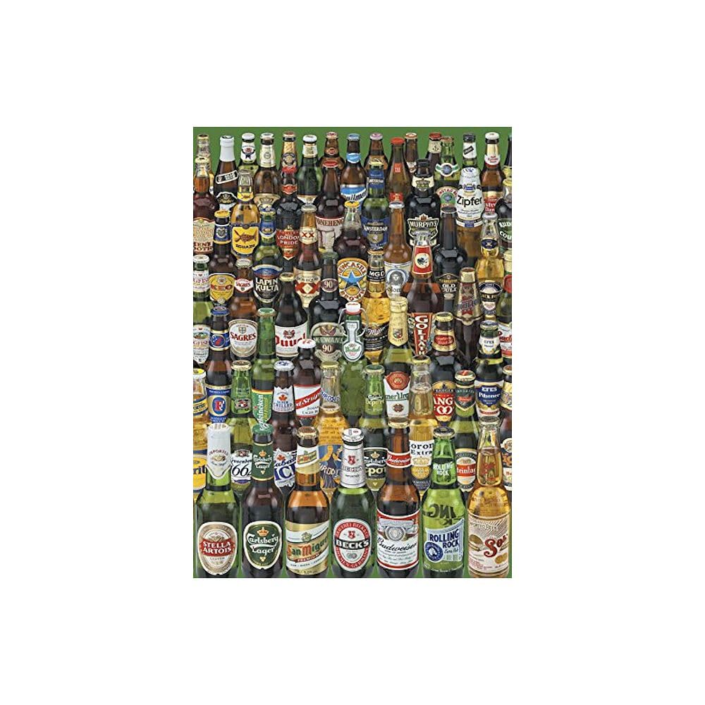Educa 1000 Piece Beer Puzzle – Assorted Beers from Around the World, 68 x 48 cm
