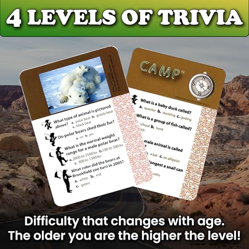 Education Outdoors Camp Travel Edition – 50 States & Outdoor Trivia for Kids