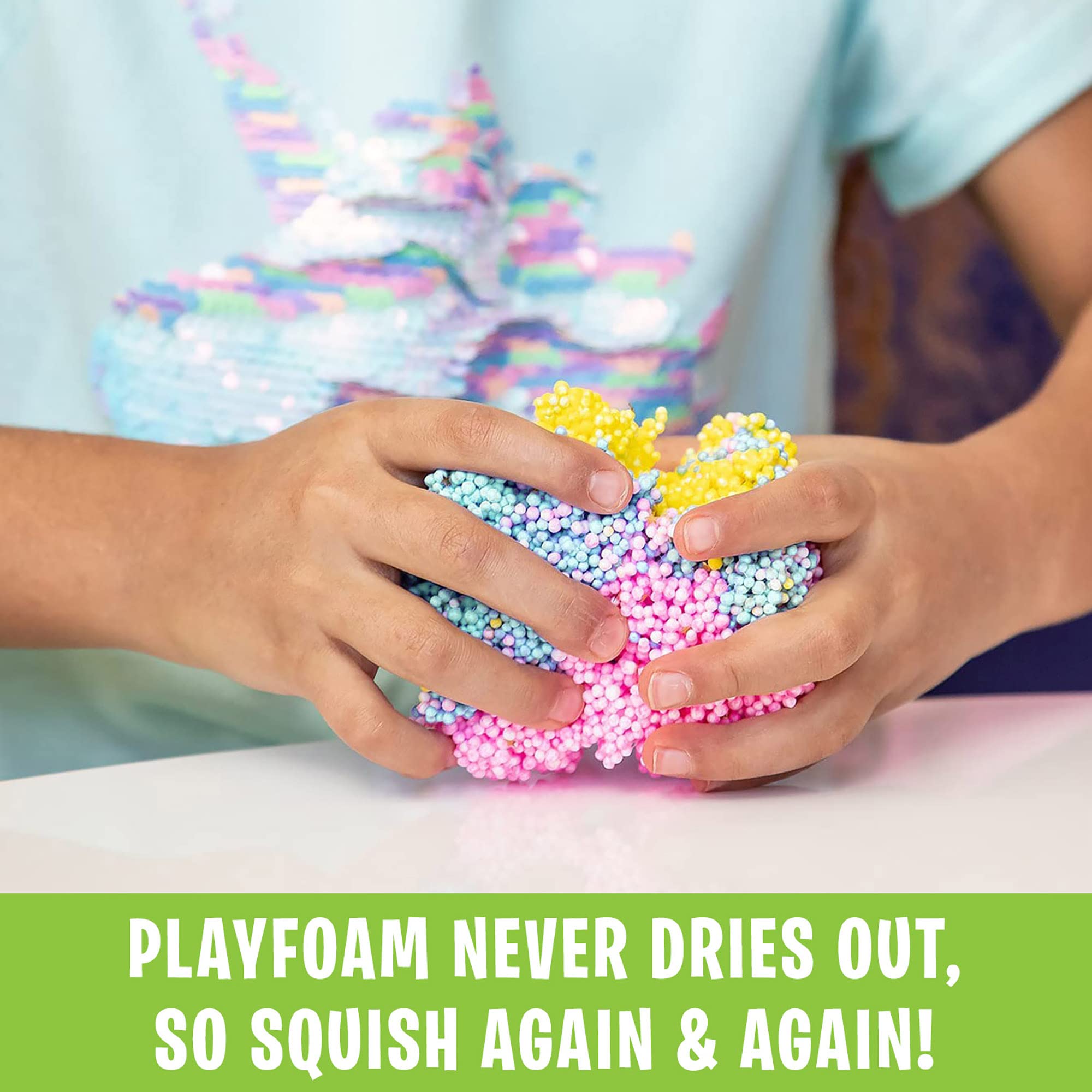 Educational Insights Playfoam Pals Unicorn Magic 2-Pack - Squishy Sensory Toy with Collectible Charms, Ages 3+