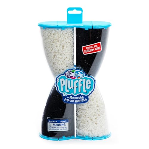 Educational Insights Pluffle Twist Black & White – Reusable Sensory Bin Filler for Toddlers 3+