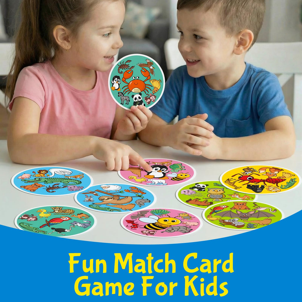 Edulok 57-Card Match Game – Double-Sided Memory & Math Learning for 2-8 Players