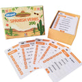 EDUMAETRIX Spanish English Bilingual Verb Conjugation Flash Cards – 200 Verbs, Presente Indicativo – Double-Sided 4x2.8 inches, 101 Cards