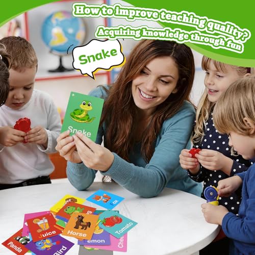 Edumix 60-Piece Toddler Flash Cards Set – Double-Sided Learning Cards for Alphabet, Numbers, Colors, Shapes, Sight Words | Preschool Kindergarten Activities