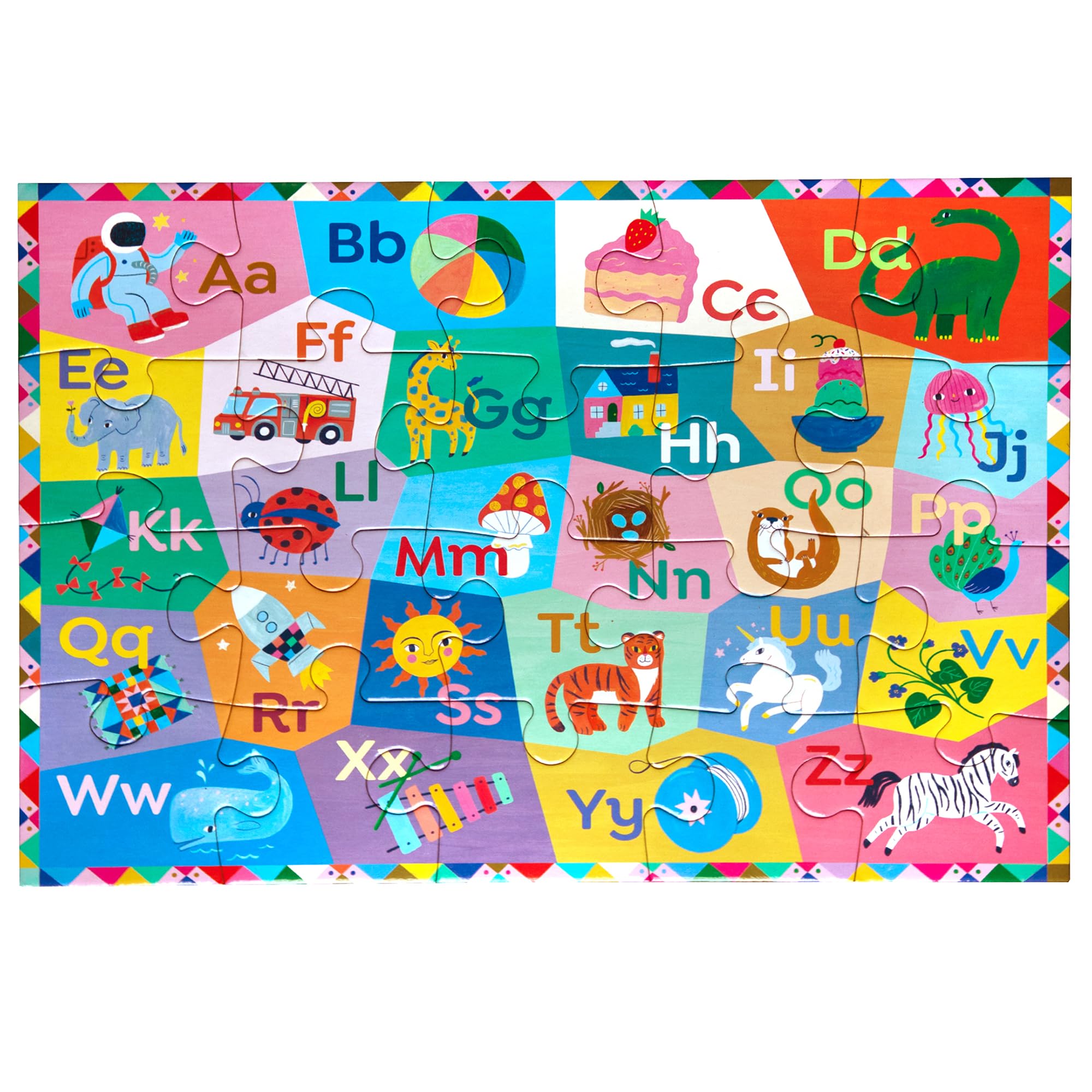 eeBoo 20 Piece Giant Floor Puzzle – Learn the Alphabet with Large Pieces for Ages 3+