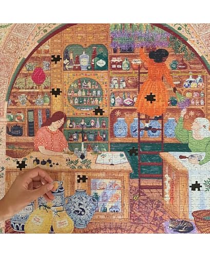 eeBoo Ancient Apothecary 1000 Piece Puzzle – Square 23x23, Eco-Friendly Adult Jigsaw with Original Art