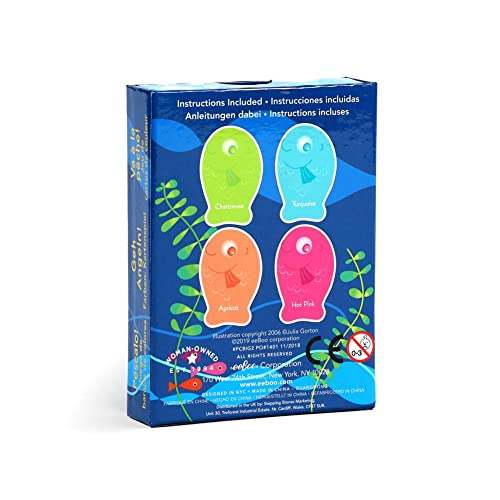 eeBoo Color Go Fish Card Game – Learn Colors with Fish-Shaped Cards for Ages 3+