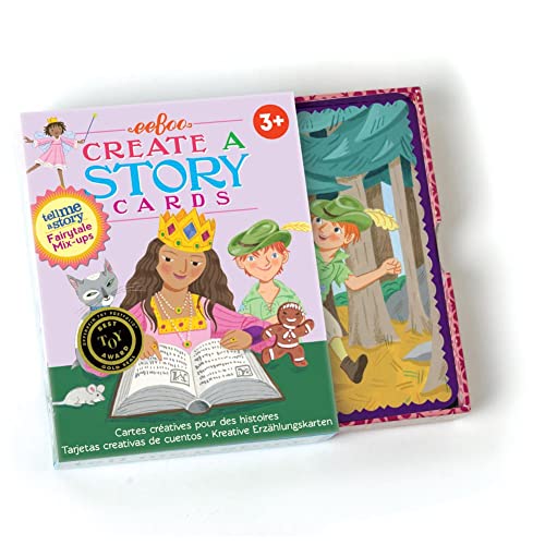eeBoo Fairytale Mix Ups Create a Story Pre-Literacy Cards – 36 Story-Building Cards for Ages 3+