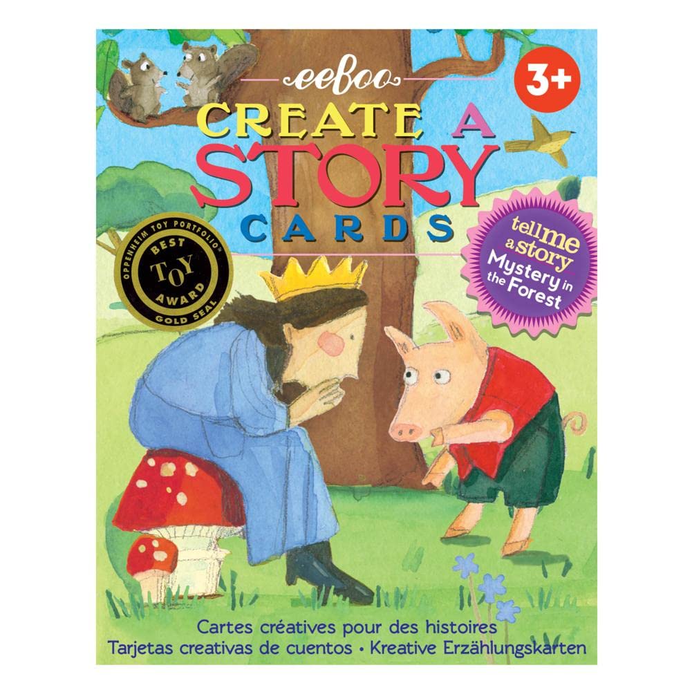 eeBoo Mystery in the Forest Create a Story Cards – 36 Pre-Literacy Cards for Ages 3+