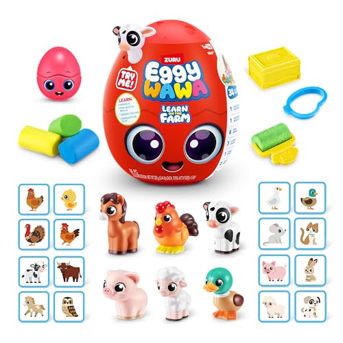 Eggy Wawa Learn on The Farm: 34-Surprise Musical Learning Toy for Toddlers by ZURU