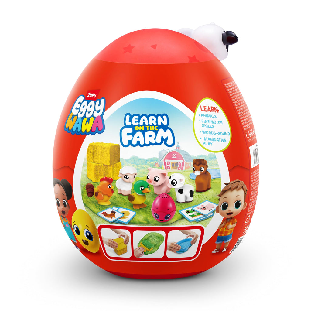 Eggy Wawa Learn on The Farm: 34-Surprise Musical Learning Toy for Toddlers by ZURU
