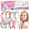 Eichhoo Butterfly & Flower Friendship Bracelet Making Kit for Girls Ages 5-12 - 8 Bracelets, 50 Charms, Adhesive Dots