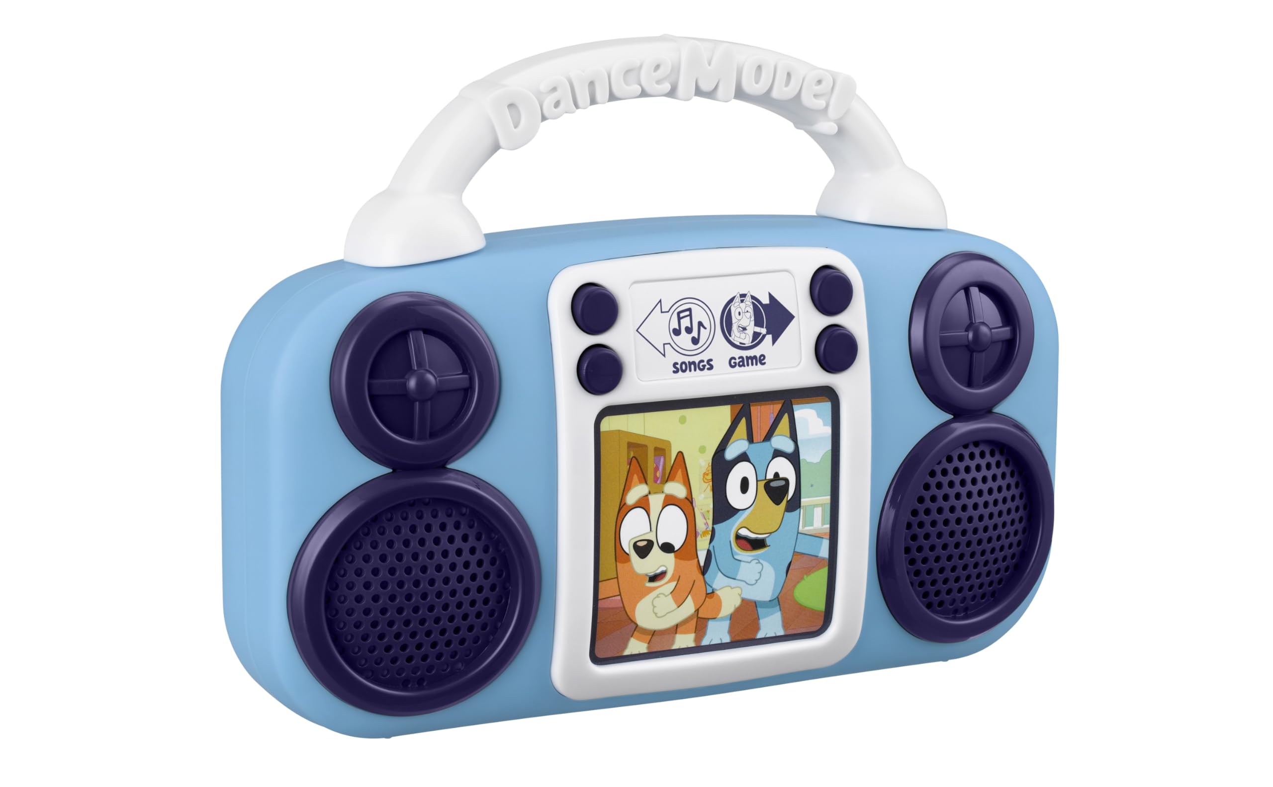 eKids Bluey Music Player for Toddlers – Built-in Songs, Lights, and Musical Statues Game