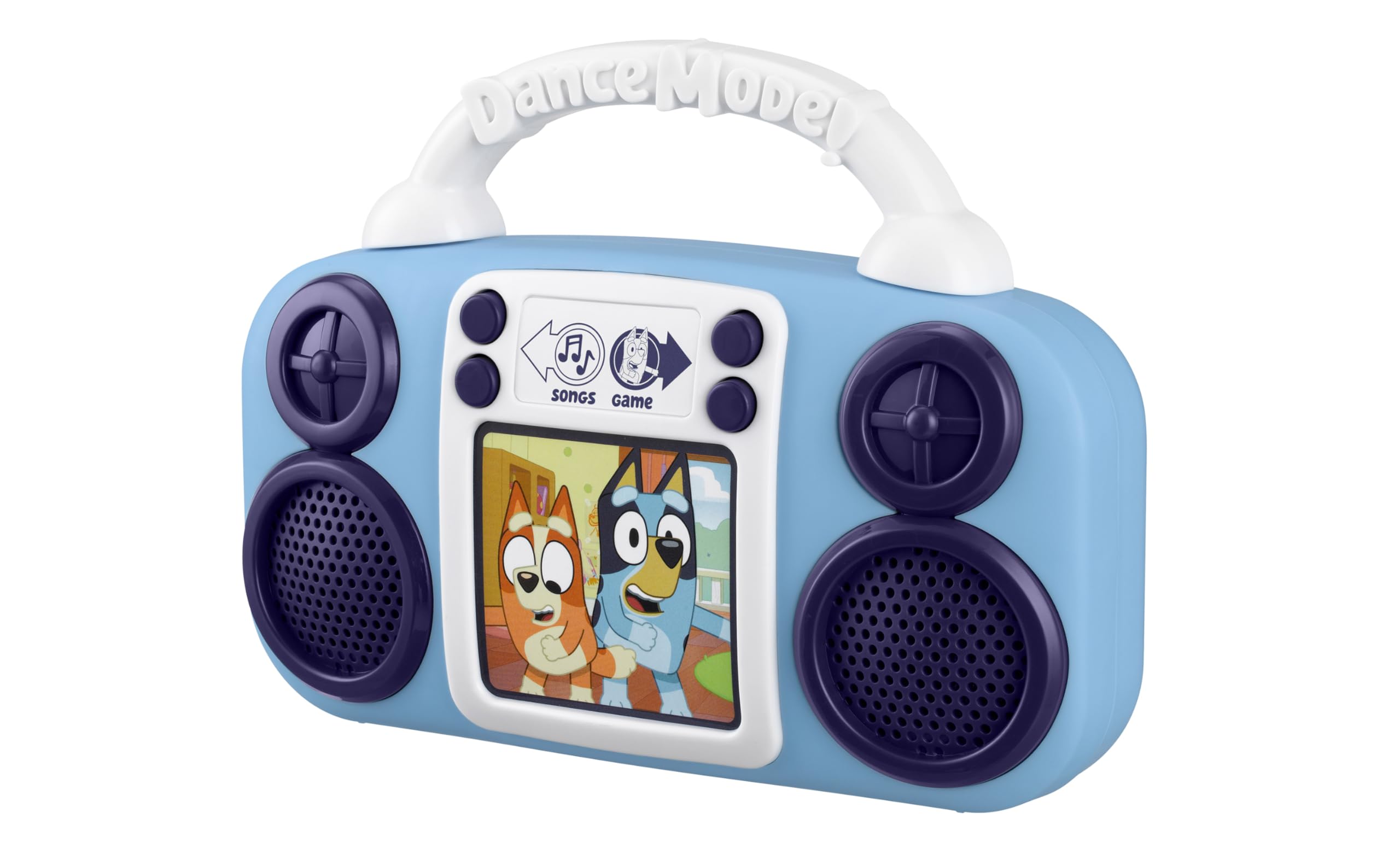 eKids Bluey Music Player for Toddlers – Built-in Songs, Lights, and Musical Statues Game