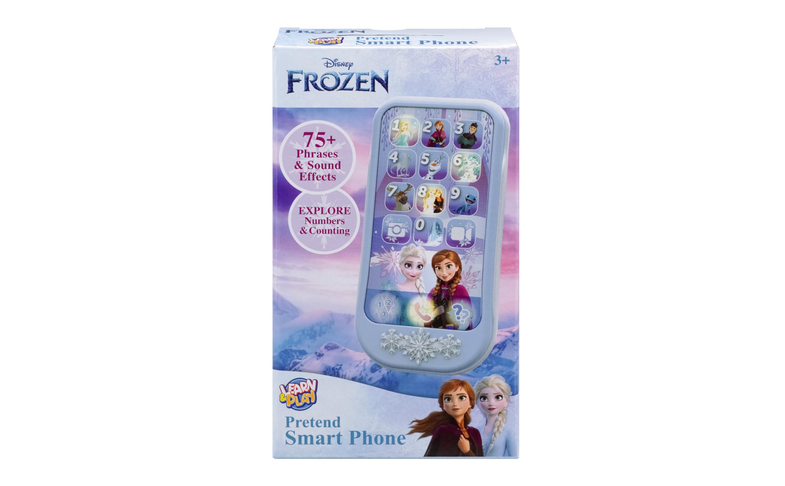eKids Disney Frozen Toddler Phone with Educational Games and Pretend Play