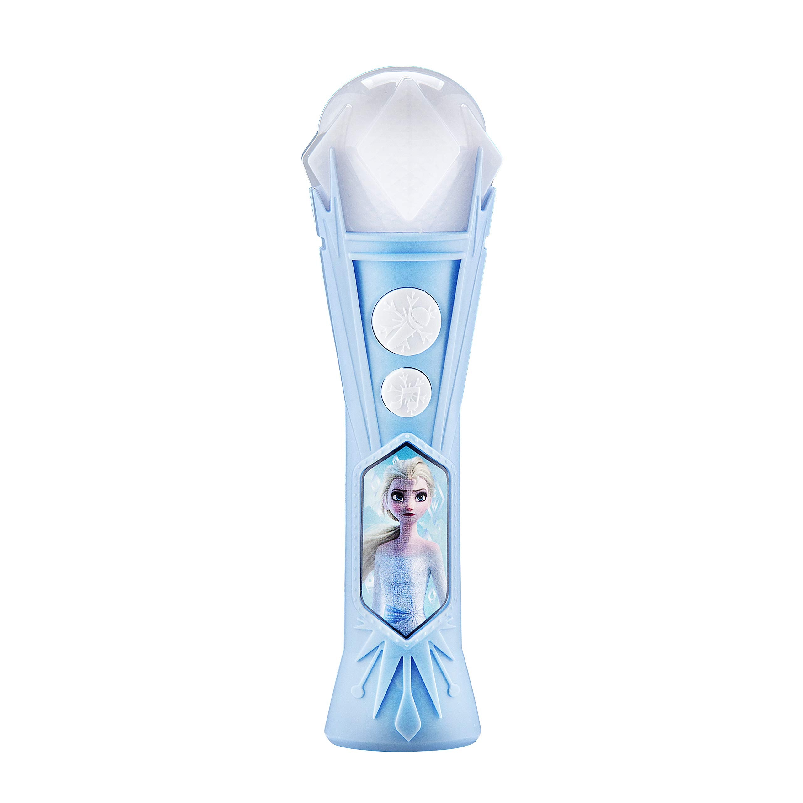 eKids Frozen Microphone Toy for Kids – Built-in Songs & Flashing Lights, Ages 3+