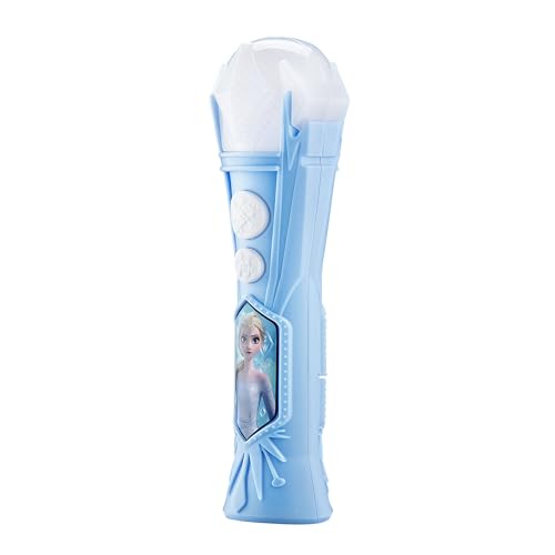 eKids Frozen Microphone Toy for Kids – Built-in Songs & Flashing Lights, Ages 3+