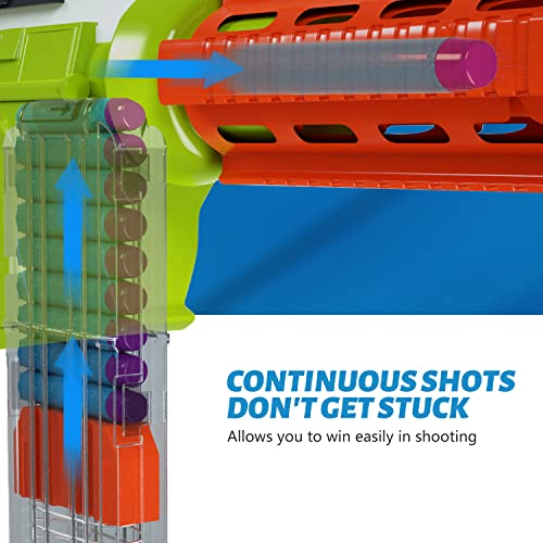 EKIND 18-Dart Clip 2-Pack for Nerf Elite Magazines - Transparent Quick Reload